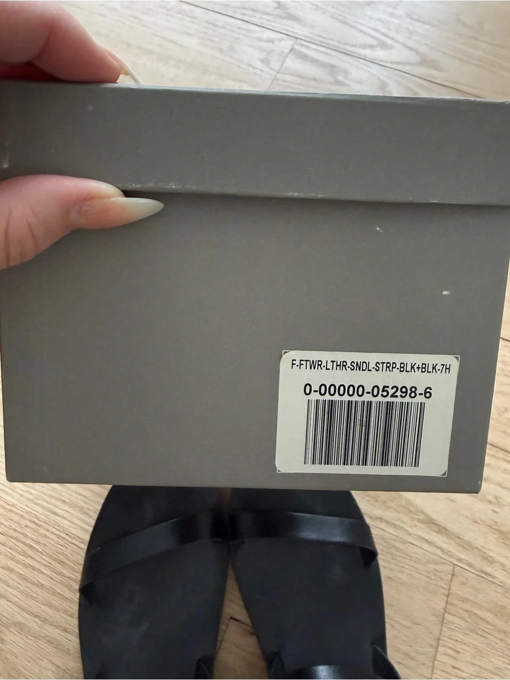 Everlane Black Leather Two‑Strap Slingback Sandals 7.5 - Picture 6 of 6
